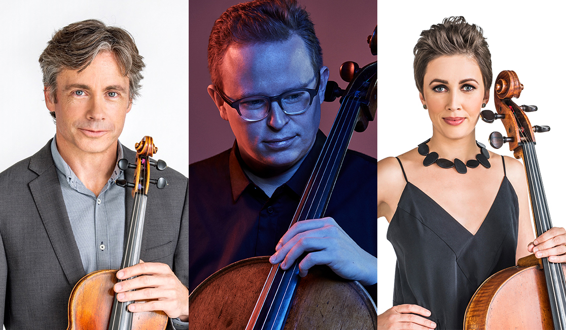 Headshots of Steven King, Timo-Veikko Valve and Sharon Grigoryan